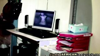 Ebony African Hoe Inside Panties Gets Lusty Watching Porn