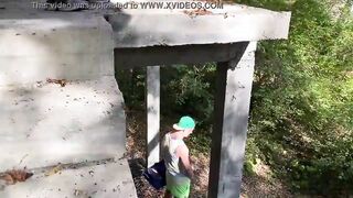 Cumming on my little stepsister's butt