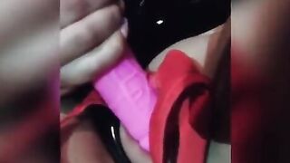 Masturbating on the street and giving thongs soak with my