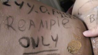 Thick BBW slutty bitch got stuffed with big cumshots into