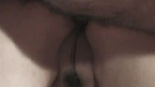 Natural jugs dark hair ride a penis and gets cum