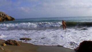 Blond beach Hot gets fisted and riding huge penis anally