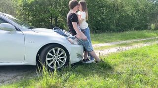 Amateur barely legal get fuck outside