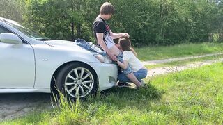 Amateur barely legal get fuck outside