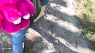 Amateur lovers sex inside the woods