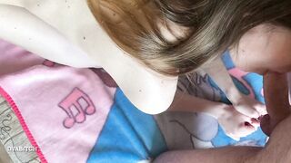 Amateur dark haired point of view bj and doggy style