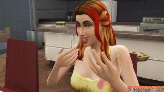 Son Fucks Blonde Milf After They Had Dinner Together