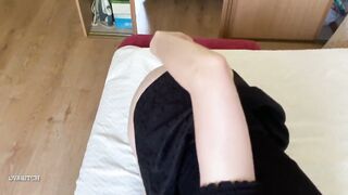 Quick doggy pov with college women