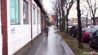 Petite German College chick Pickup and Casting Boned by mature