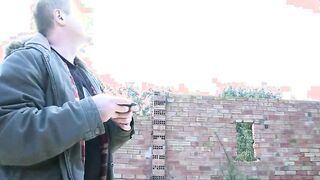 Curly blond into foto shooting gets naked and riding strangers cock