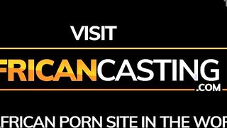 Old Black Milf Milked a Hung White Casting Agent