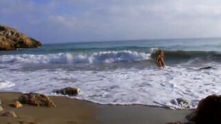 Angell Summers has anal sex and head on the beach