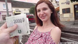 CzechStreets - babe Russian cunt with mouth with a unshaved vagina has
