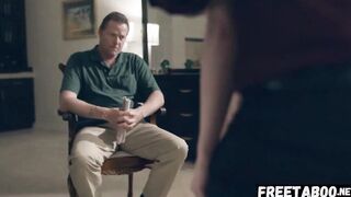 Without Mercy! Evil Dad Sells Step Daughter Twat To Make Cash