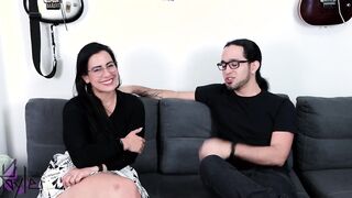 Long ass hispanic Kylei Ellish passes her first porn casting