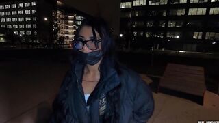 A crazy sexy arab from suburb gets plowed inside outdoors and inside anal