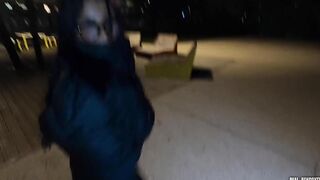 A crazy sexy arab from suburb gets plowed inside outdoors and inside anal