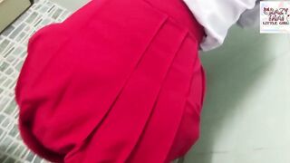 Teenie Having Sex With Their Bae Girlfriends Into The Toilet