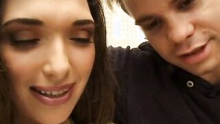 2 men nail beauty dark haired student
