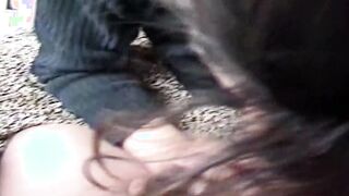 Latin mother blowing the long dicks of her son