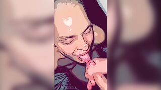 Comic Oral Sex from a Germany Blondy