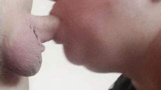 takes a deep head and gets a mouthful of cum #2