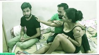 Desi brother shared his Cutie mistress with pure boy and