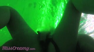 College Girl finger fuck my twat inside outside pool into front strangers
