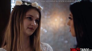 Lesbo Alex Coal soaked brides Bunny Colby snatch after she