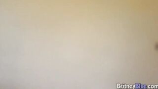 Slutty dark hair 18 yo blows penis