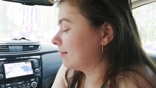 Vehicle outdoor fellatio