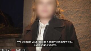 DEVIANTE - Blonde Professor Reveals Her Sins and Long Titted