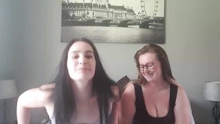 My big boobed friend and I smoking a cigarette with our