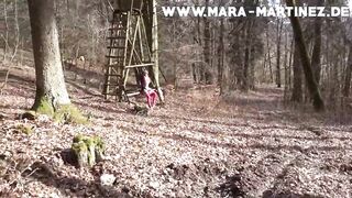 Ranger fucks Mara Martinez inside the forest