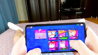 He having fun inside Brawl Stars and Step sister asked to