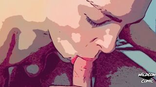 4k Christmasmorning comic head from my german blond chick