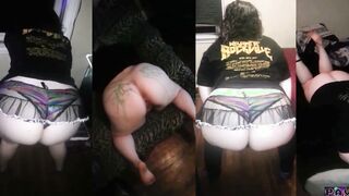 BBW Pawg Lover Butt Twerk (Split Screen Compilation)