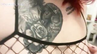 Fellatio im Fischernetz mit Gesicht