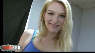 Feet bdsm and blonde bitch with huge natural boobies