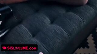 Cutie Dark Haired Stepsis Gets Naked And Fucks Her Perv Stepbro
