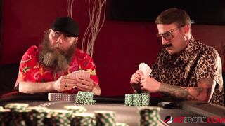 Inked hot Misha Montana goes all inside on poker