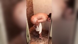 My ex-wife inside the shower!!!