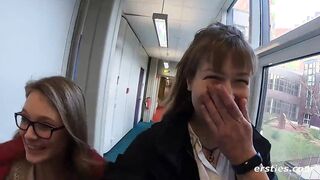 Holly & Ida Play inside the Library