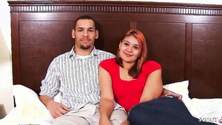 Real Hispanic Lovers with Curvy Red Haired 19 Yo First Time Porn