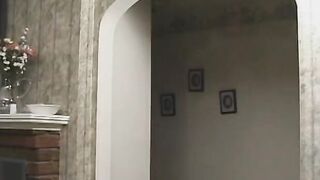 Chambermaid with long titted is put to serve and licked