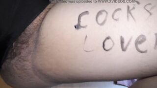 Unshaved BBW sluts inside a lewd bikini got covered into