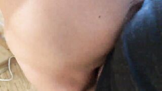 Real Cheating! Cum into friend's Underwear while Wifey was inside
