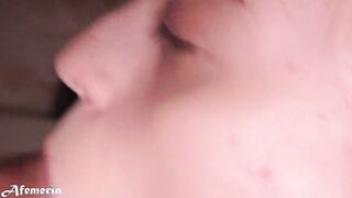 Gorgeous Goddess Deeply Dick till Cum into Mouth Close Up