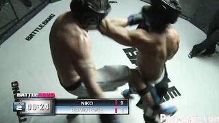 Blonde babe Sophie Dee Smother's Boxing Loser With Her Huge