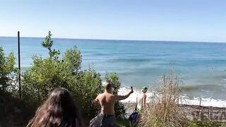 My boyfriend fucks my butt hole while my little stepsister